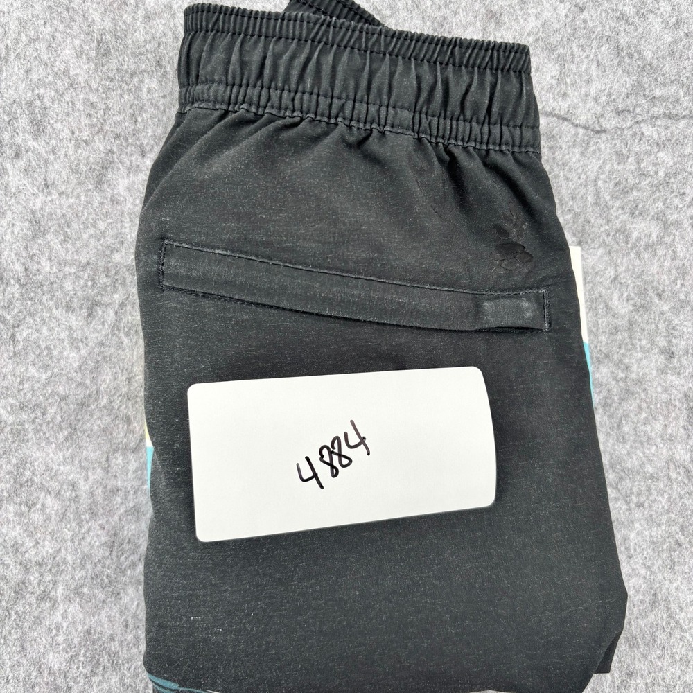 Chubbies Mens Swim Trunks Small 7 Inch Inseam Multicolor Brushstroke Black Teal - Picture 11 of 11